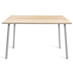 Run Dining Table - Clear Anodized Aluminum / Accoya Wood