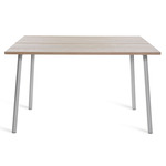 Run Dining Table - Clear Anodized Aluminum / Ash Plywood