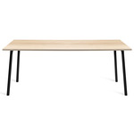 Run Dining Table - Black Powder Coated Aluminum / Accoya Wood