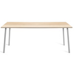 Run Dining Table - Clear Anodized Aluminum / Accoya Wood