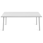 Run Aluminum Dining Table - Clear Anodized Aluminum / Aluminum