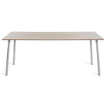 Run Dining Table - Clear Anodized Aluminum / Ash Plywood