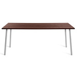 Run Dining Table - Clear Anodized Aluminum / Walnut Plywood