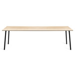 Run Dining Table - Black Powder Coated Aluminum / Accoya Wood