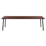 Run Dining Table - Black Powder Coated Aluminum / Walnut Plywood