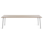 Run Dining Table - Clear Anodized Aluminum / Ash Plywood