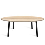 Run Coffee Table - Black Powder Coated Aluminum / Accoya Wood