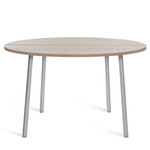Run Coffee Table - Clear Anodized Aluminum / Ash Plywood