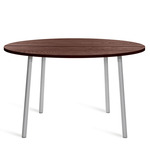 Run Coffee Table - Clear Anodized Aluminum / Walnut Plywood