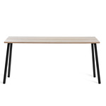 Run Side Table - Black Powder Coated Aluminum / Ash Plywood