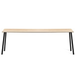 Run Side Table - Black Powder Coated Aluminum / Accoya Wood
