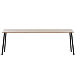 Run Side Table - Black Powder Coated Aluminum / Ash Plywood