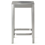 Emeco Bar/ Counter Stool - Hand Brushed Aluminum