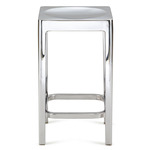 Emeco Bar/ Counter Stool - Hand Polished Aluminum