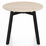SU Low Round Table - Black Anodized Aluminum / Ash Plywood