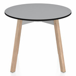SU Low Round Table - Oak / Grey HPL