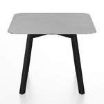 SU Low Square Table - Black Anodized Aluminum / Hand Brushed Aluminum