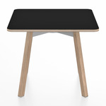 SU Low Square Table - Oak / Black Laminate Plywood