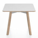 SU Low Square Table - Oak / White Laminate Plywood