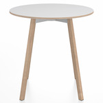 SU Round Cafe Table - Oak / White Laminate Plywood