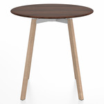 SU Round Cafe Table - Oak / Walnut Plywood