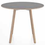 SU Round Cafe Table - Oak / Grey Laminate Plywood