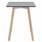 SU Square Cafe Table - Oak / Grey HPL