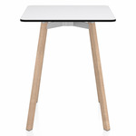 SU Square Cafe Table - Oak / White HPL