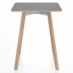 SU Square Cafe Table - Oak / Grey Laminate Plywood