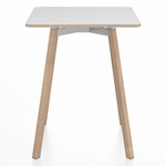 SU Square Cafe Table - Oak / White Laminate Plywood