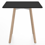 SU Square Cafe Table - Oak / Black HPL