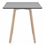 SU Square Cafe Table - Oak / Grey HPL