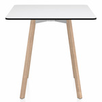 SU Square Cafe Table - Oak / White HPL