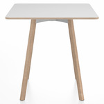 SU Square Cafe Table - Oak / White Laminate Plywood