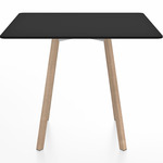 SU Square Cafe Table - Oak / Black HPL