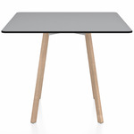 SU Square Cafe Table - Oak / Grey HPL