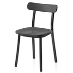 Utility Chair - Black Powder Coated Aluminum / Dark Stained Ash
