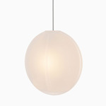 Ova Pendant - White Canopy / Frosted