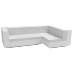 Vela 2 Seater Outdoor Sectional - White / Nautical White
