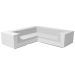 Vela 3 Seater Outdoor Sectional - White / Nautical White