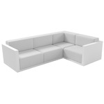 Gatsby 4 Seater Outdoor Sectional - White / Nautical White