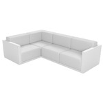 Gatsby 4 Seater Outdoor Sectional - White / Nautical White