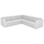 Gatsby 5 Seater Outdoor Sectional - White / Nautical White