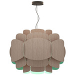 Bella Pendant - Black / Grey Oak / Petrol