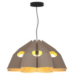 Victoria Pendant - Black / Grey Oak/ Ash