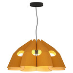Victoria Pendant - Black / Ocher / Ash