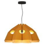 Victoria Pendant - Black / Ocher/ Ash