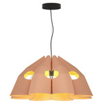 Victoria Pendant - Black / Rose / Ash