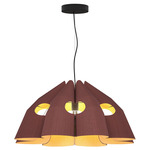 Victoria Pendant - Black / Violet / Ash