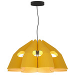 Victoria Pendant - Black / Yellow / Ash